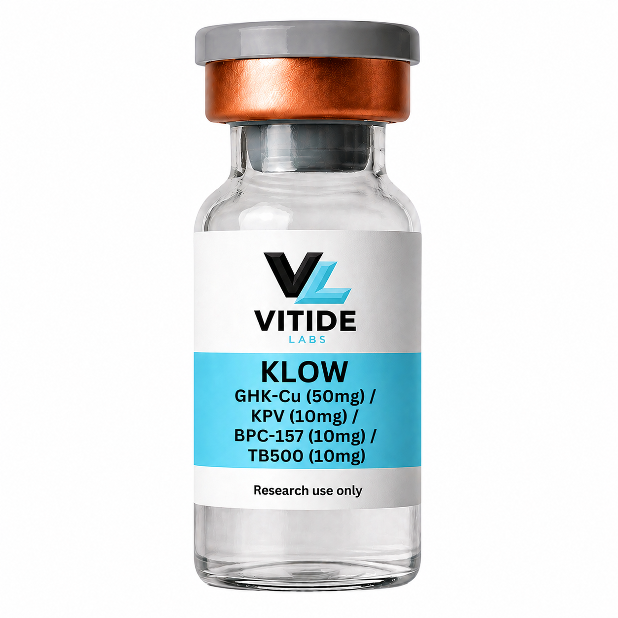KLOW - GHK-Cu (50mg) / KPV (10mg) / BPC-157 (10mg) / TB500 (10mg)